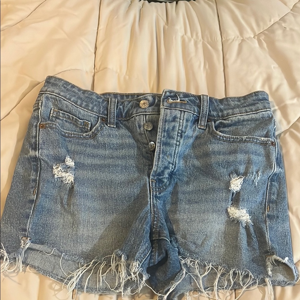 Denim Distressed Women's Shorts